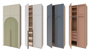 Modular Closet Wardrobe Collection 900  1200mm Widths Multiple Heights  and fronts 3D model