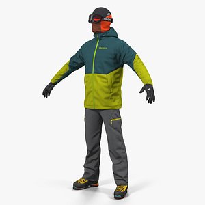 3D winter hiking gear