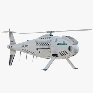 Schiebel Camcopter S100 White UAV PBR