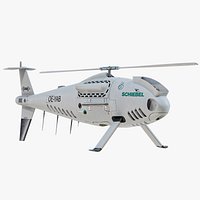Schiebel Camcopter S100 White UAV PBR