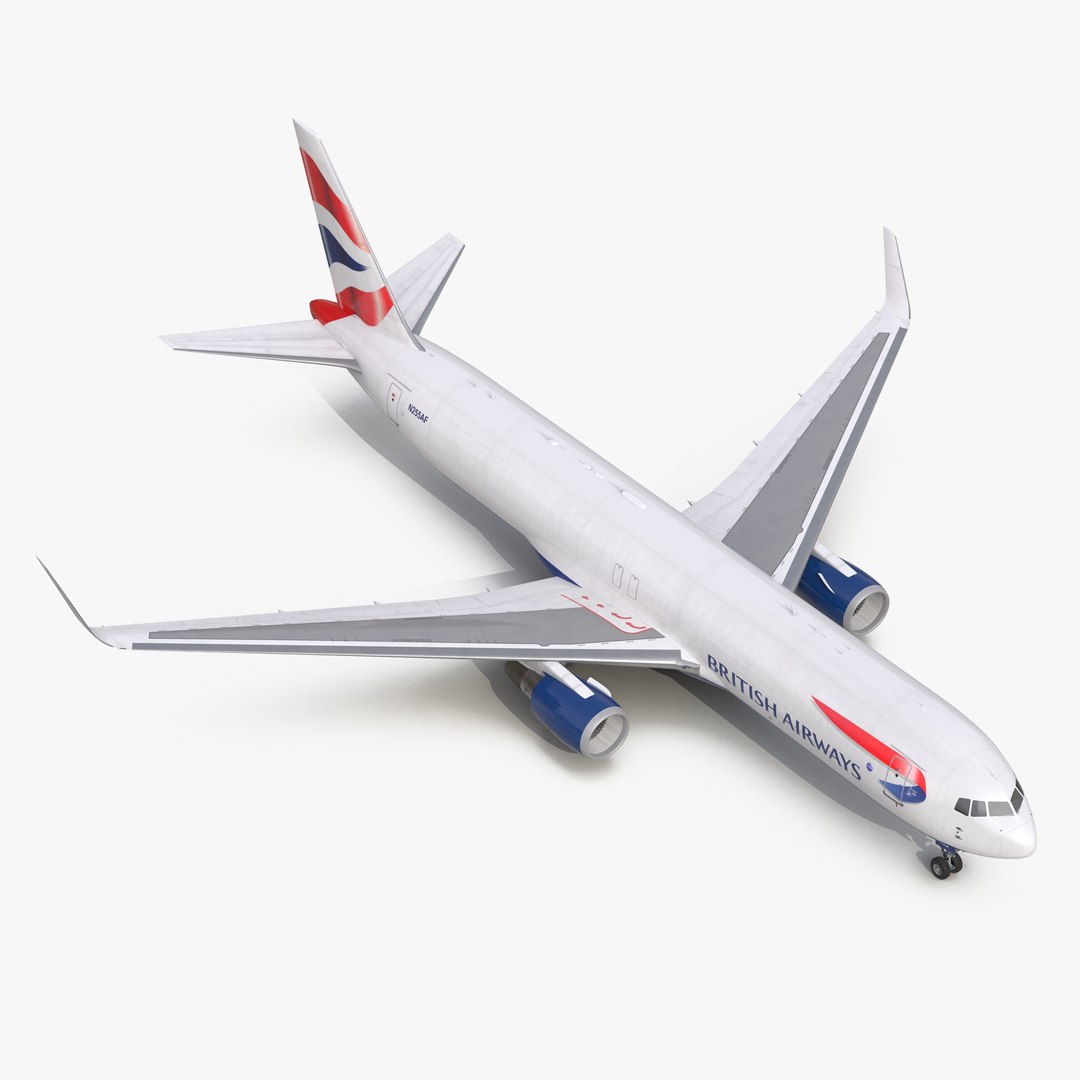 Boeing 767-300F British Airways 3D Model 3D model preview