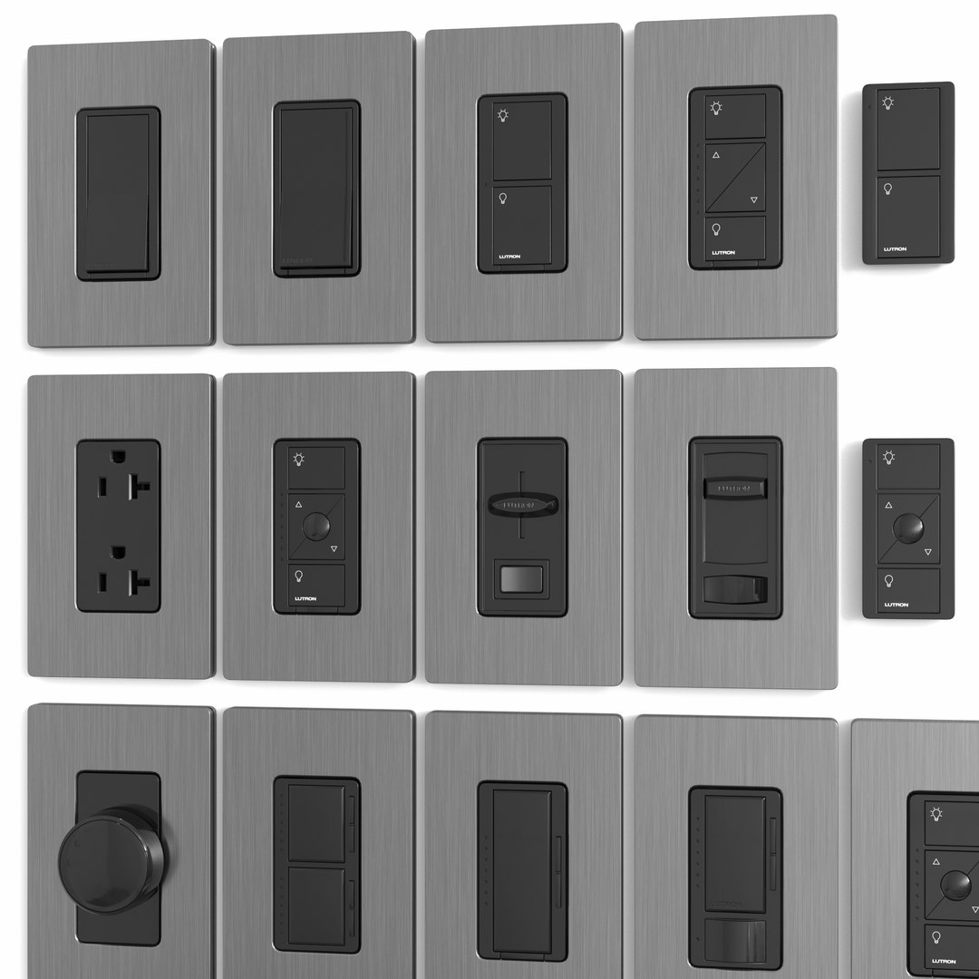 Lutron US Switches And Sockets Model - TurboSquid 2093295