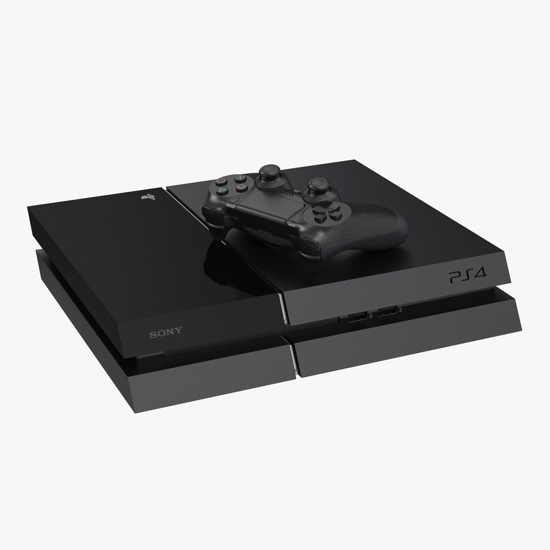 Sony PlayStation 4 3D Models Set 3D model preview