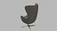 Egg chair gray