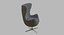 Egg chair gray