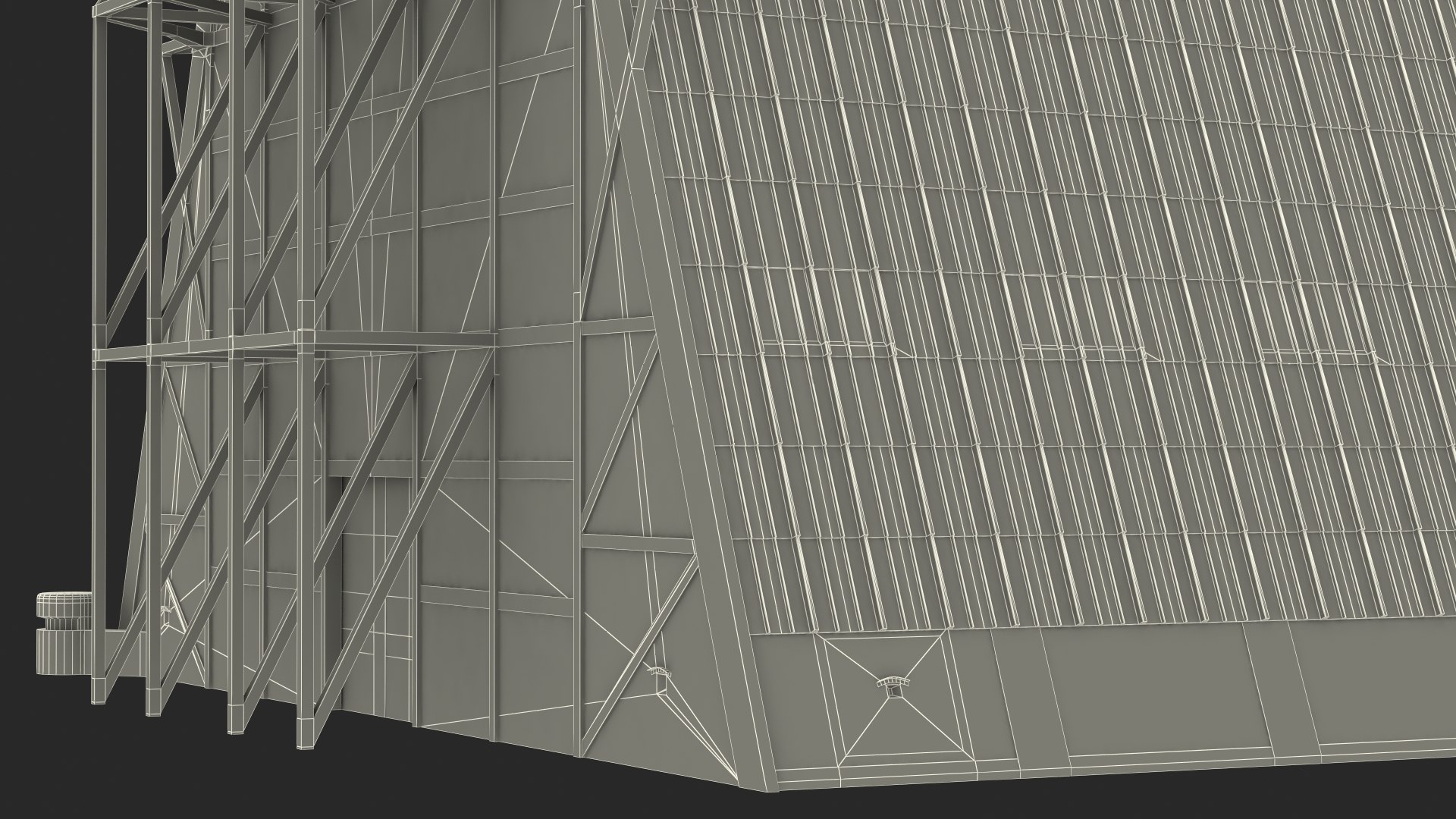 3D Old Zeppelin Hangar model - TurboSquid 1875935