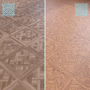3D Parquet - Laminate - Wooden floor 2 in 1 model