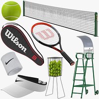 Tennis Sport Equipment Collection