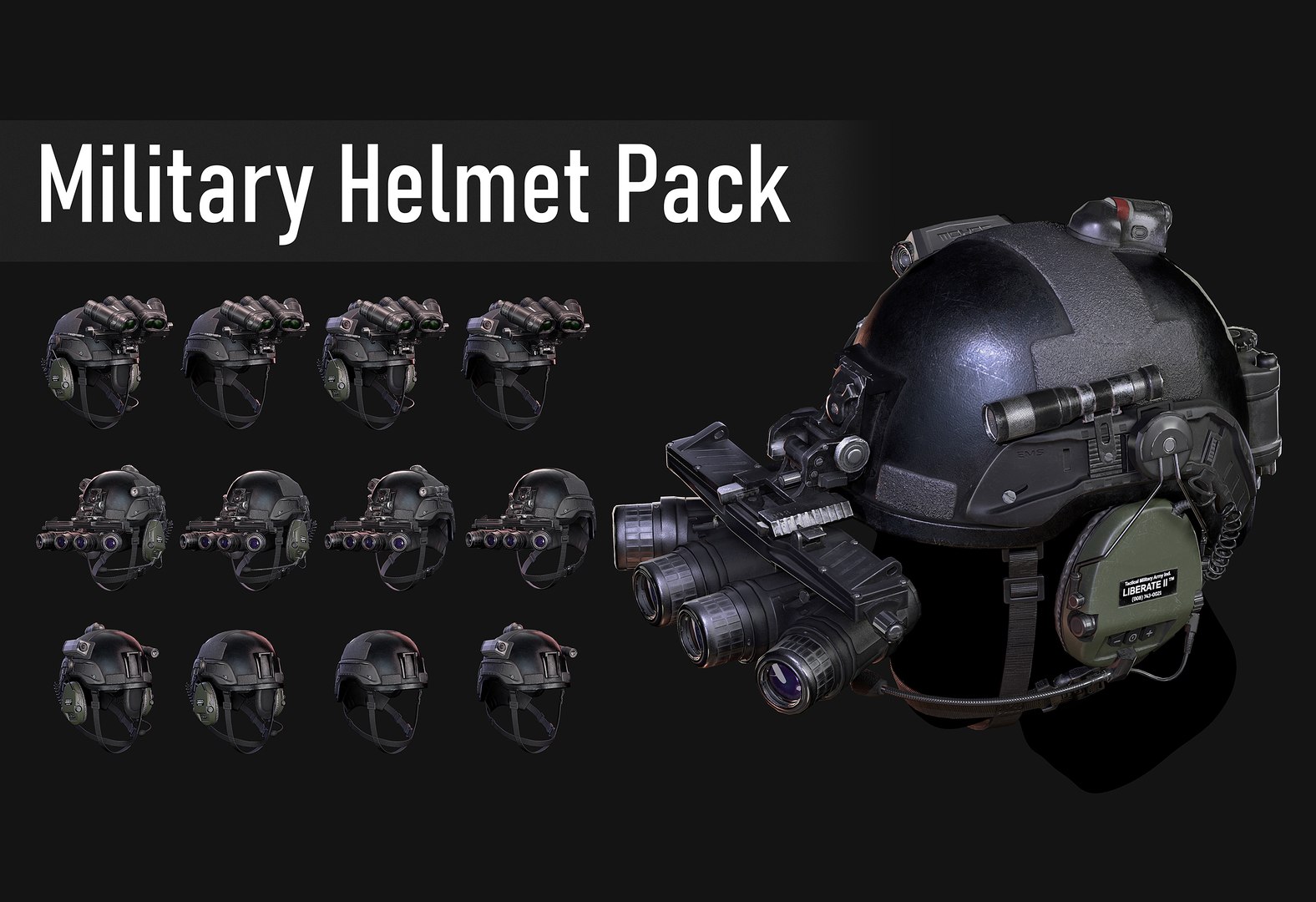3D Military Helmet Pack Game Ready Low-poly 3D model https://p.turbosquid.com/ts-thumb/FE/NDx4Tv/en/cover_01_less_sharp/jpg/1753373498/1920x1080/fit_q87/1d4eab2ff4c9efeaa3118e572d1ea1ae44f55dac/cover_01_less_sharp.jpg