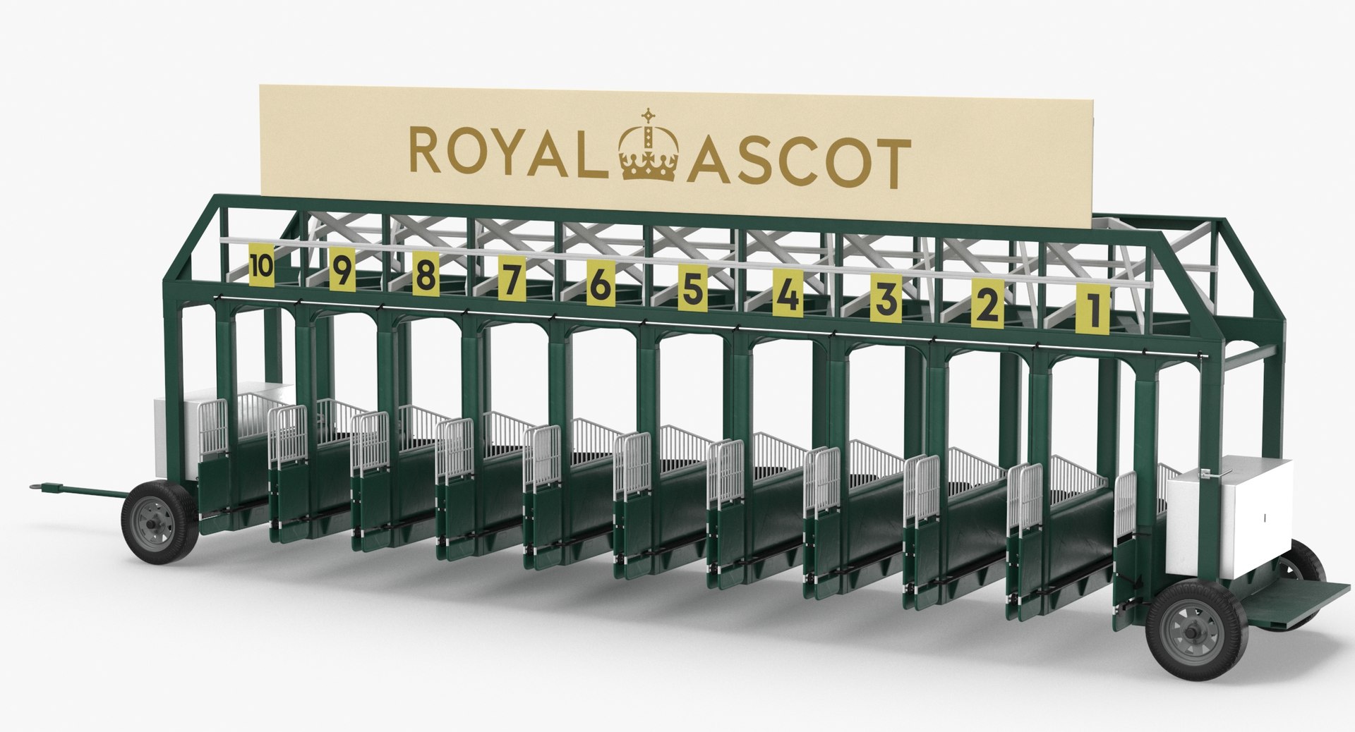 Horse Racing Starting Gates 3D Model - TurboSquid 1645174