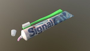 3D Tooth brush and toothpaste