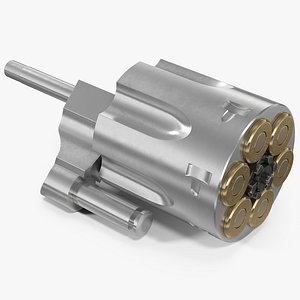 3D ejector rod cylinder stainless steel model