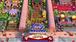 cartoon fast food 3D model