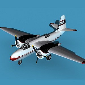 3D Douglas A-20G Civil Transport V01