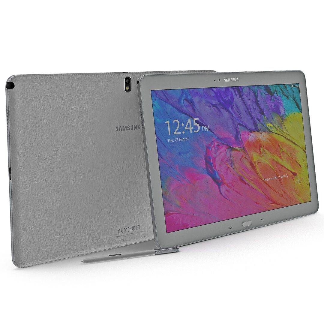 Samsung Galaxy Note Pro 12.2 White 3D Model 3D model preview
