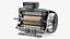 Electric Motor Cutaway Grey