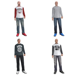 3d pack rigged casual