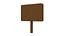 Signboard lowpoly model