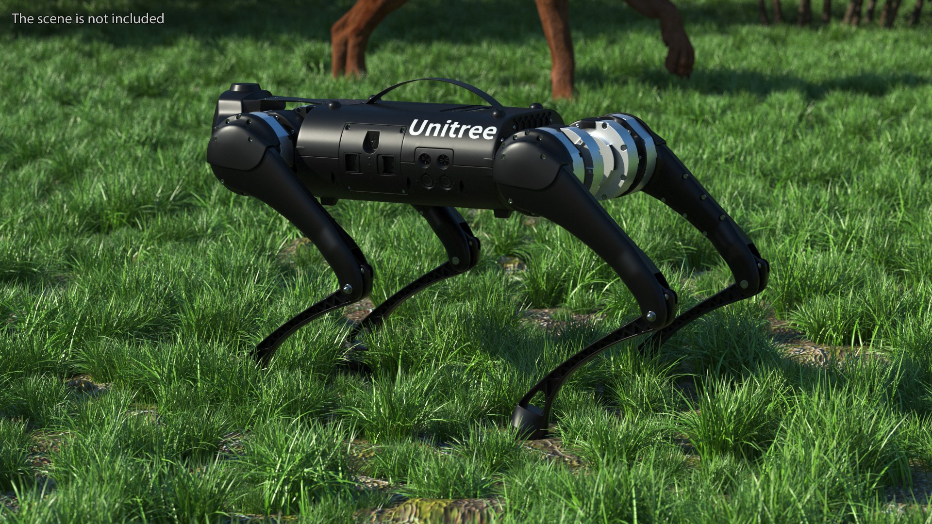 Unitree Go1 EDU Plus Black Rigged For Cinema 4D Model TurboSquid 2186761