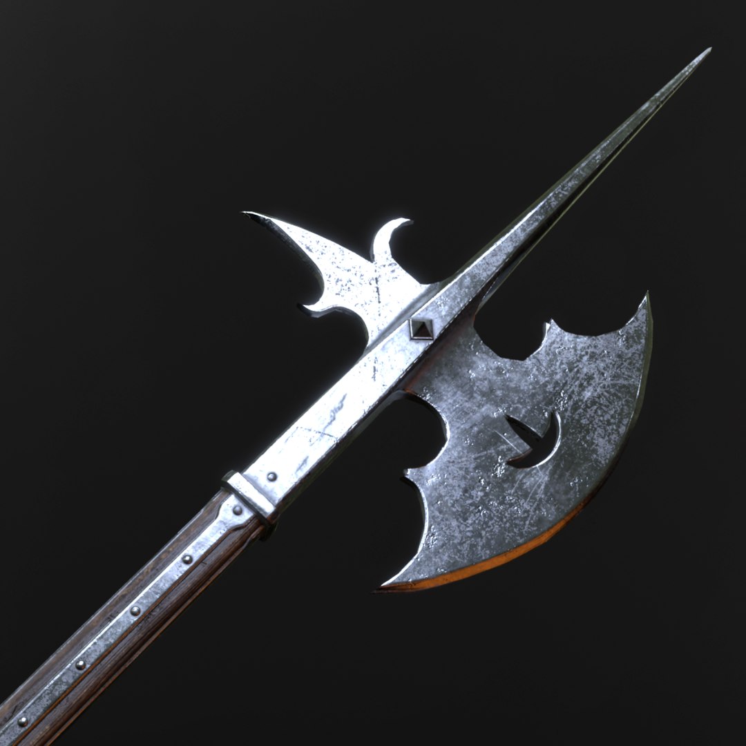 3D Medieval Halberd Model - TurboSquid 2132525