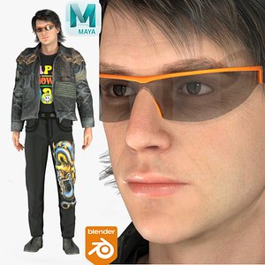 Realistic Rigged Stylist Man Character