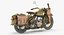 3D model motorcycle wla 1942 vehicle