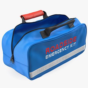 Roadside Emergency Assistance Kit Bag Open 3D model