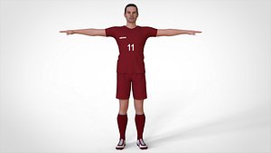 Soccer Player 06 3D model