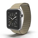 Apple Watch 42mm Stone Leather Magnetic Closure 2 3D Model