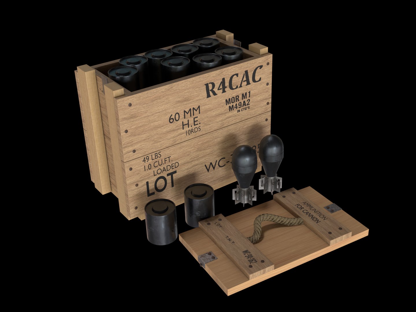 Crate explosives model - TurboSquid 1485315