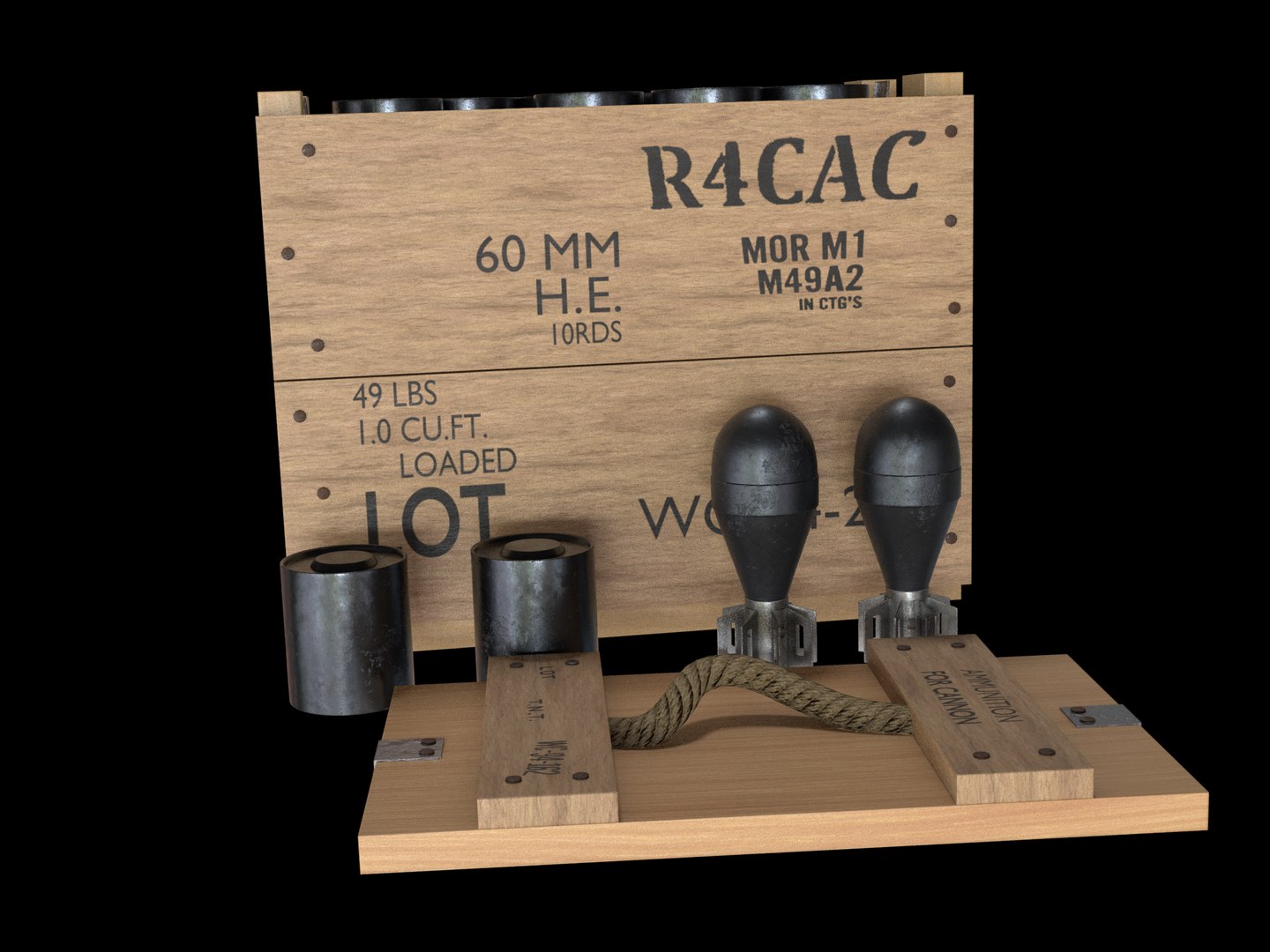 Crate explosives model - TurboSquid 1485315