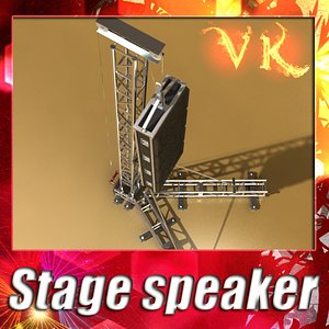3d model speaker truss -
