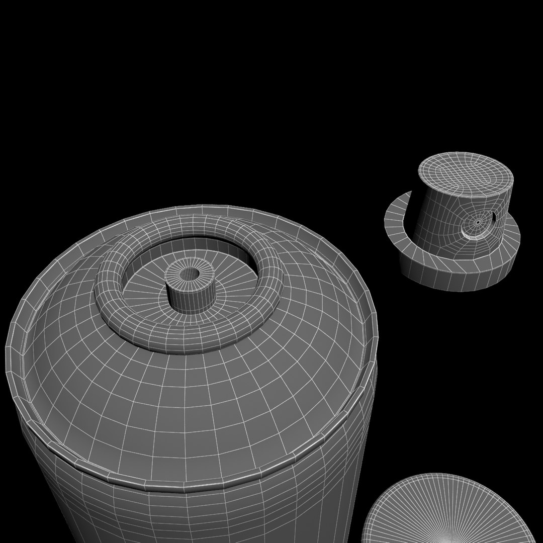 Spray Paint Bomb Drop 3d Model