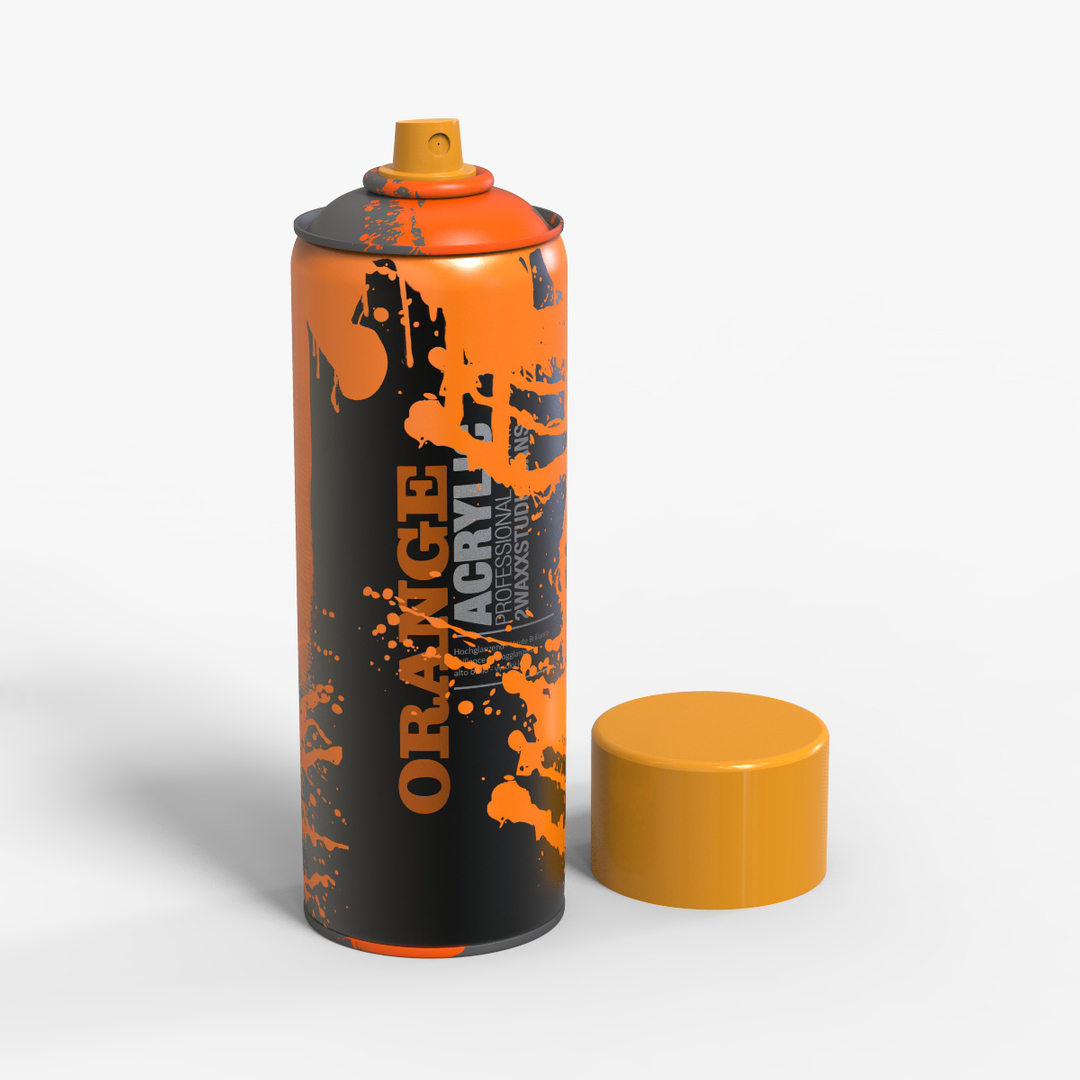 Spray Paint Bomb Drop 3d Model