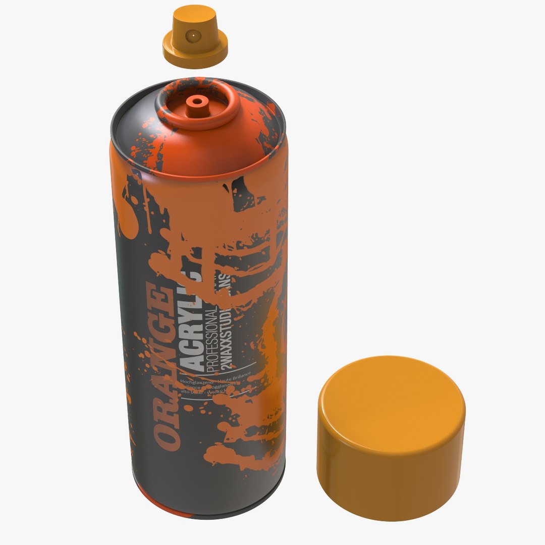 Spray Paint Bomb Drop 3d Model