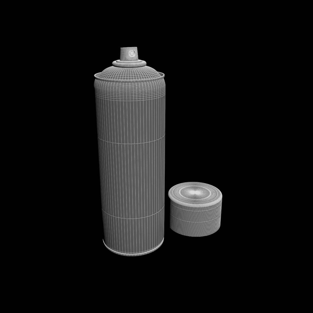 Spray Paint Bomb Drop 3d Model