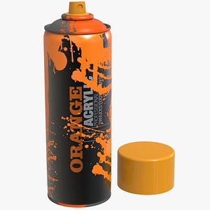 Spray Can Paint Bomb with Drop Paint