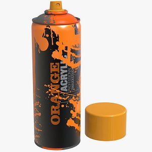 Spray Can Paint Bomb with Drop Paint