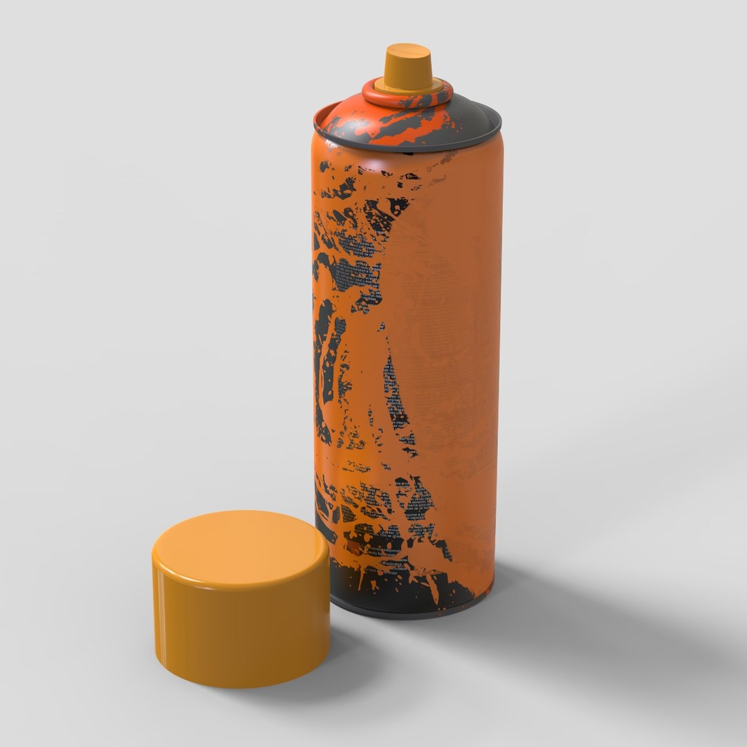 Spray Paint Bomb Drop 3d Model