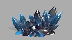 3D crystal rock
