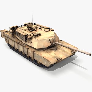 M1A1 Abrams Tank lowpoly