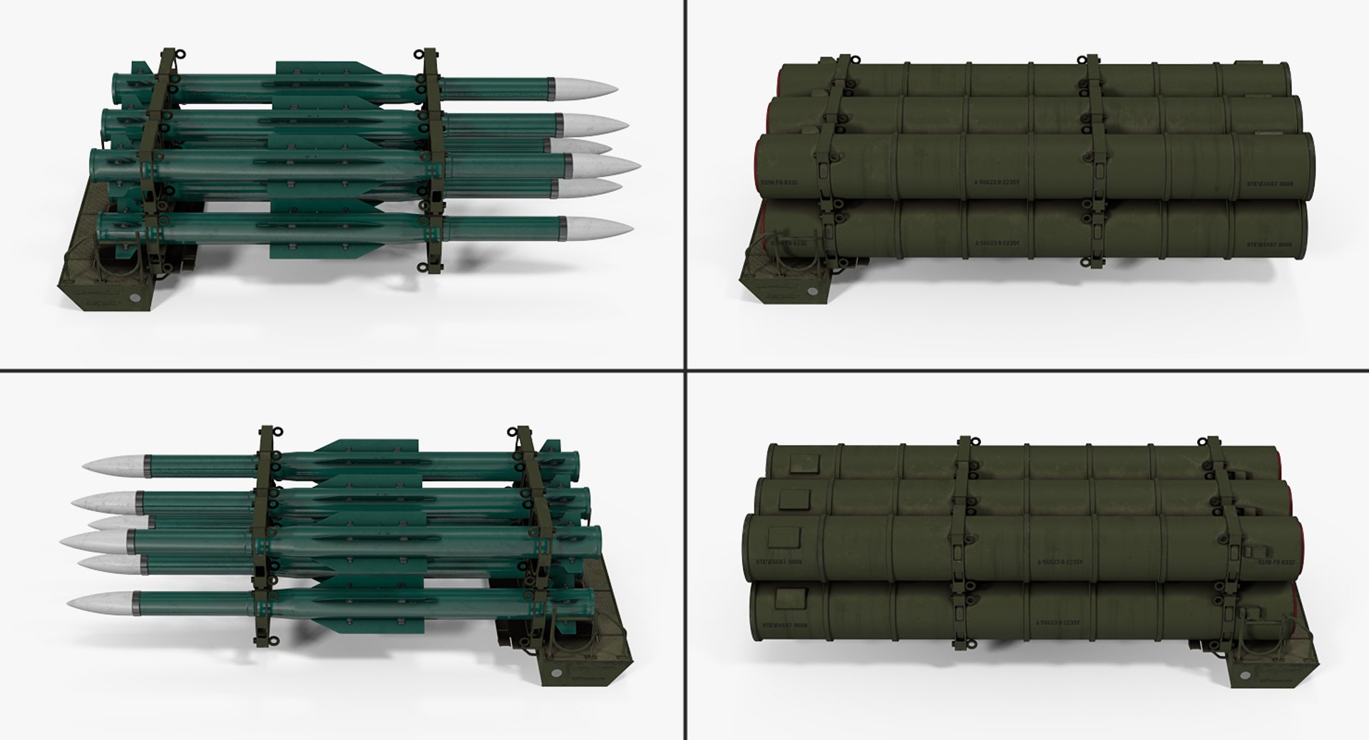 Air Defence Rockets 3D Model - TurboSquid 1300243