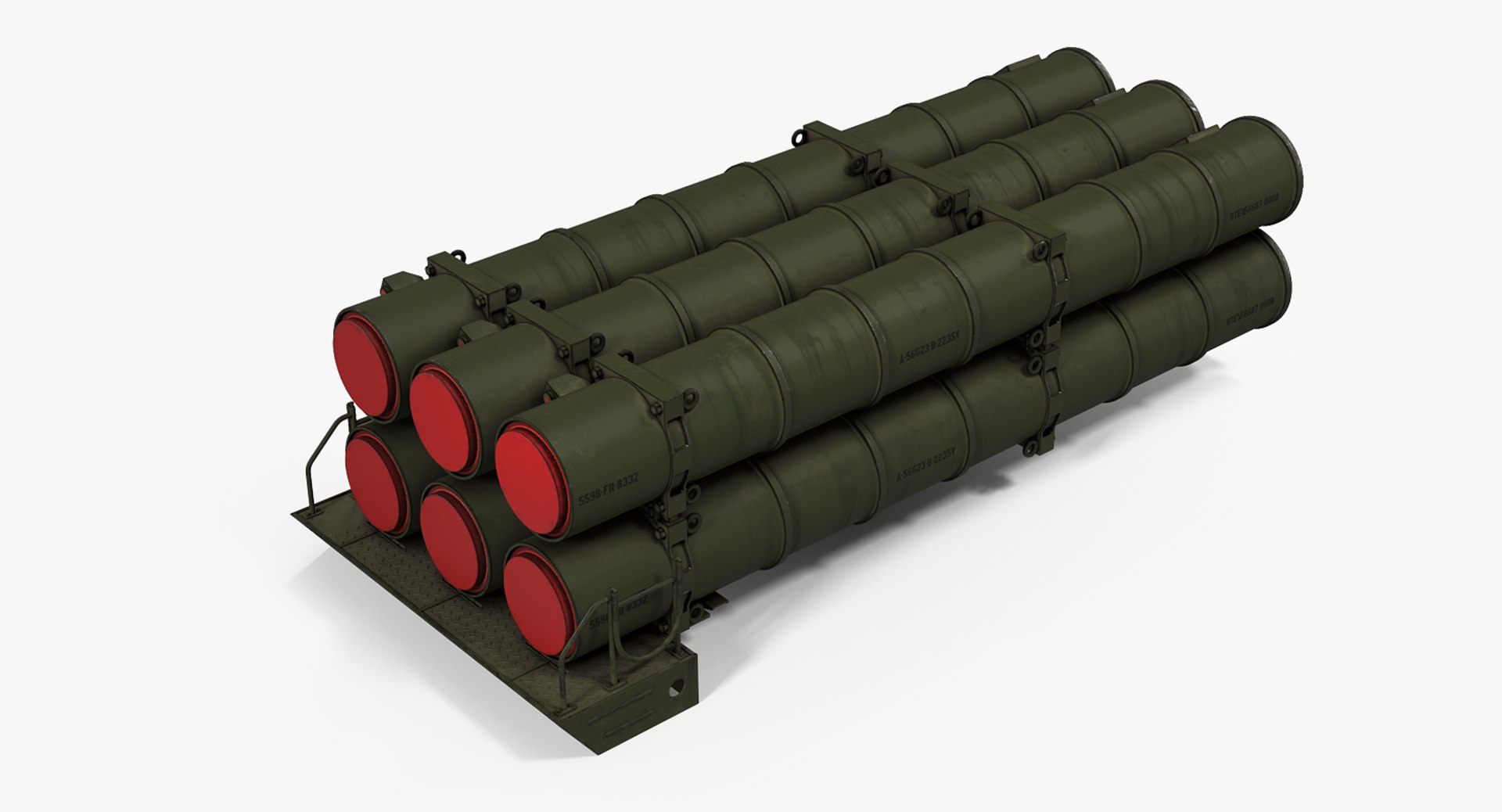 Air Defence System Rockets 3D Model 3D model preview