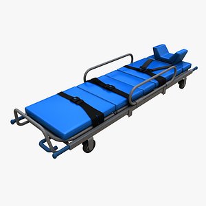 realistic ambulance stretcher 3d model