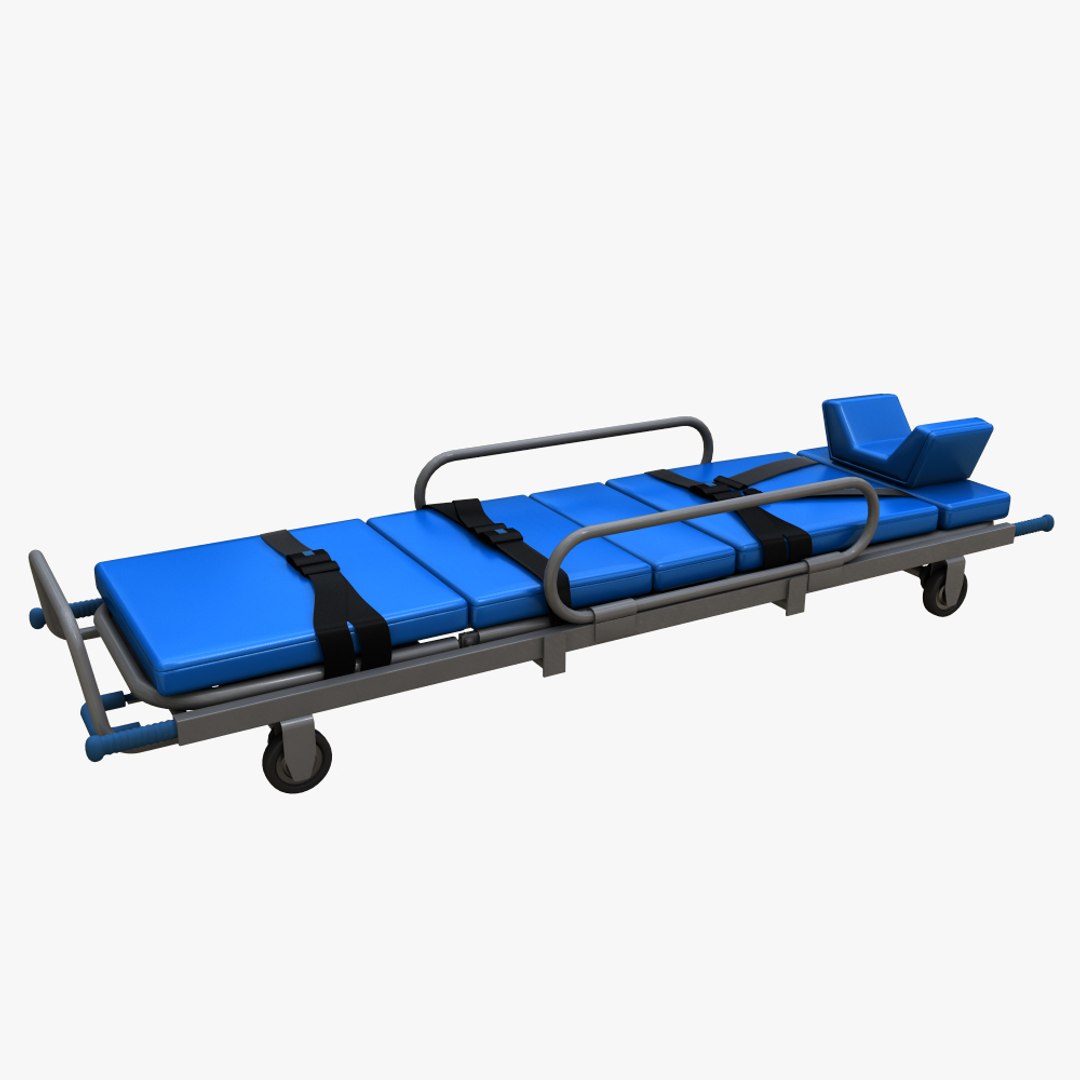 Realistic Ambulance Stretcher 3d Model