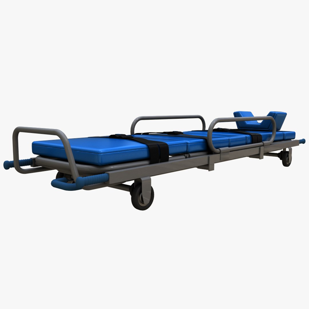 Realistic Ambulance Stretcher 3d Model