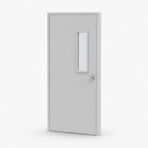 3D model commercial-doors---door-2-closed