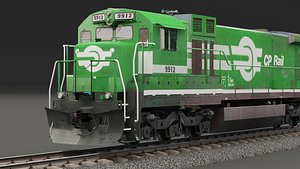 train engine 3D model