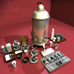 coffee prop 01 food 3ds