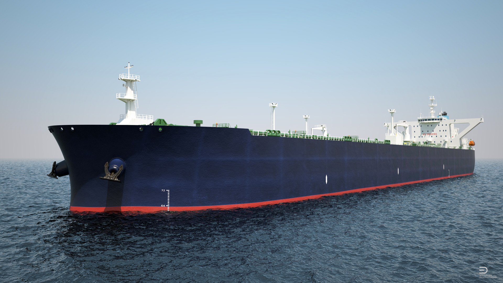 Oil Tanker Generic 3D model preview